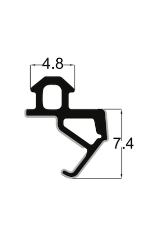 Seçil 50 M Pvc Pimapen Kapı-Pencere Contası Pak-19, Siyah Fitil Seçil 50 M Pvc Pimapen Kapı-Pencere Contası Pak-19, Siyah Fitil