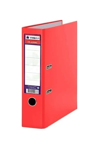 Tigra Geniş Kırmızı Büro Klasörü 25 Adet (1 Koli)