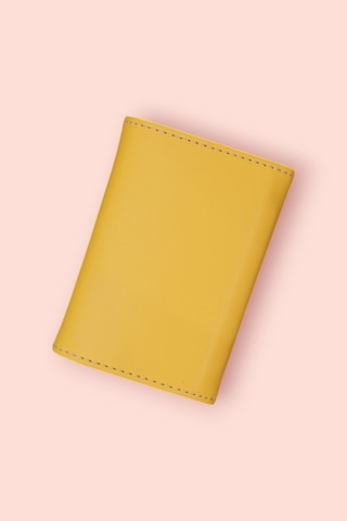 Modica Paris - Vegan Deri Akordiyon Kartlık Cüzdan Şıklık Ve Fonksiyonun Buluştuğu Kusursuz Tasarım Sarı