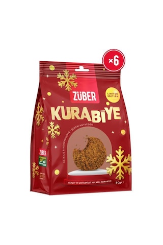 Tarçın Ve Zencefilli Yulaflı Kurabiye 80g X 6 Adet