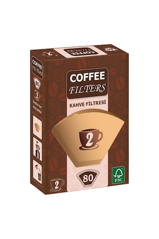 Caffeo Filters No2 80 Adet Kahve Filtre Kağıdı X 4 Adet Filtre Kağıdı