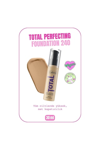 Callista Total Perfecting Fondöten 240 Orta Bej