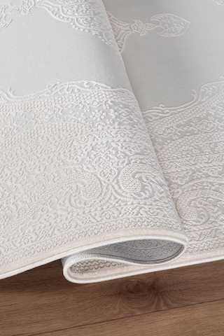 Bienal Vl Saçaklı Modern Dokuma Halı,yüksek Kalite Oturma Odası,salon,mutfak Halısı 8654a-krem