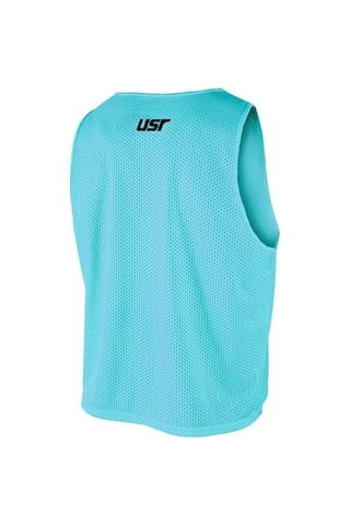 Usr Antrenman Yeleği Fileli Turkuaz Küçük Boy - Bib 10 Lu Paket Beyaz - Gri