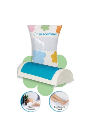 Viscofoam Çok Amaçlı D Model Jelli Horlama Visco Yastık - 42x18x10cm