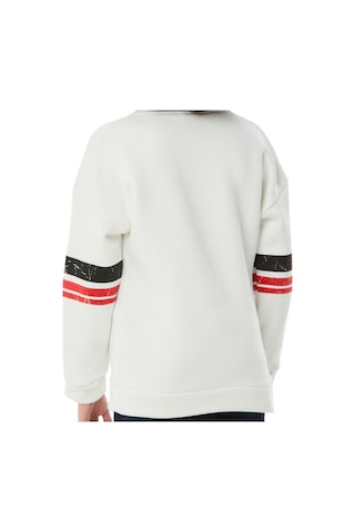İrem Çocuk Giyim Erkek Çocuk /kız Çocuk Legends Yazılı Fermuar Yaka Beyaz Renk Sweatshirt Beyaz