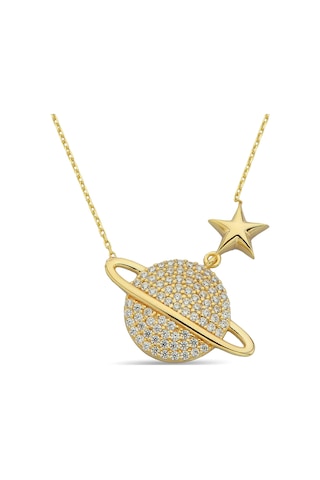 Gezegen Altın Kolye N11.27934