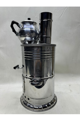 5 Litre Tek Musluklu Odunlu Semaver + Demlik