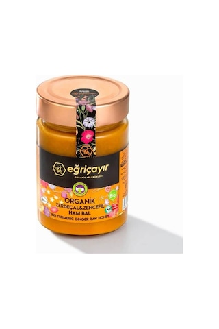 Eğriçayır Organik Zerdeçal Zencefil Ham Bal 415 G