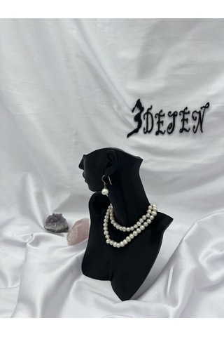 Siyah Dekoratif Takı Mankeni 20cm