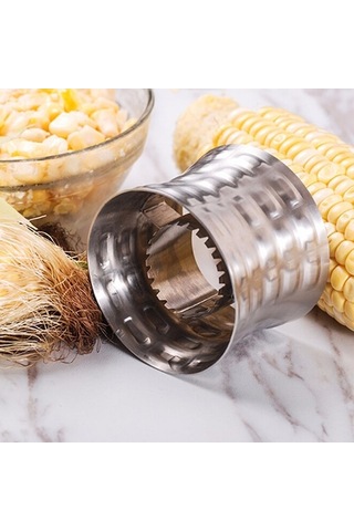 Primepickings Yuvarlak Mısır Kesici, 304 Paslanmaz Çelik, Ev Tipi Mutfak Aleti Diğer