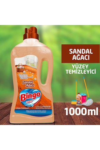 Bingo Sandal Ağacı Ahşap Yüzey Temizleyici 1 L