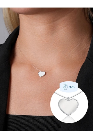 Lucente Balıkçılık İpi Kolye Kalp 925 Ayar Gümüş 327293798 Gümüş