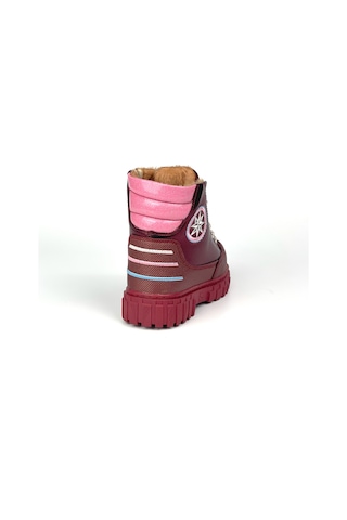 Kız Çocuk Bordo İçi Kürklü Termo Taban Suya Soğuğa Dayanıklı Günlük Rahat Bot Bordo