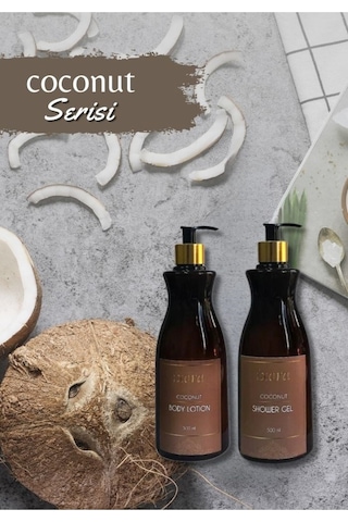 Coconut Serisi Duş Jeli Ve Vücut Losyonu Seti 500 Ml
