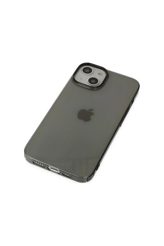 Newface Apple iPhone Uyumlu 14 Plus Kılıf Pc Sert Şeffaf Kapak Semeglbl - 8 - Siyah
