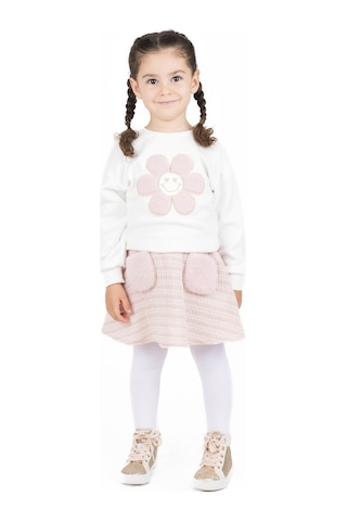 Bestkids Kız Çocuk Papatya İşlemeli Sweatshirt 2-6 Yaş 001