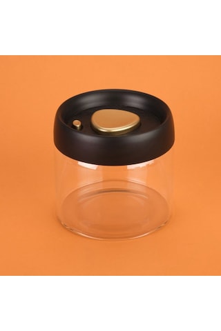 Arow Frasco Vakumlu Saklama Kavanozu - Şeffaf / Siyah - 500 Ml Şeffaf / Siyah