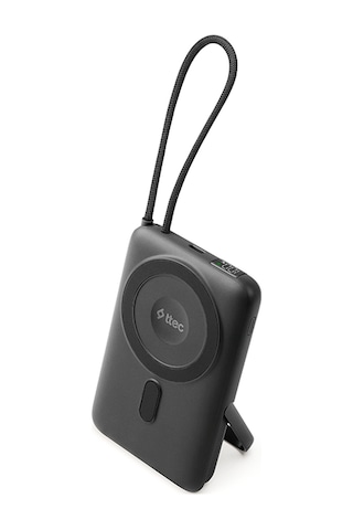Ttec Recharger M Lcd 10.000mah Magsafe Uyumlu Pd 20w Usb-c Dahili Kablolu Stantlı Taşınabilir Hızlı Siyah