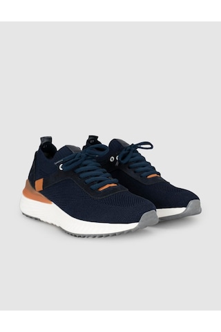 Cabani Erkek Triko Detaylı Kışlık Sneaker Lacivert