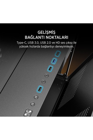 James Donkey Stark S800 4xargb Temperli Cam 750W 80+ Bronze Atx Siyah Gaming (Oyuncu) Kasa