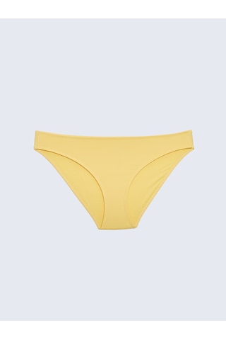 Lcw Dream Sarı Düz Raşel Kumaş Kadın Bikini Alt