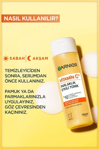 Vitamin C Parlaklık Etkili Canlandırıcı Tonik Gliserin, Niasinamid, Salisilik Asit 120 Ml 3600542628419-10608