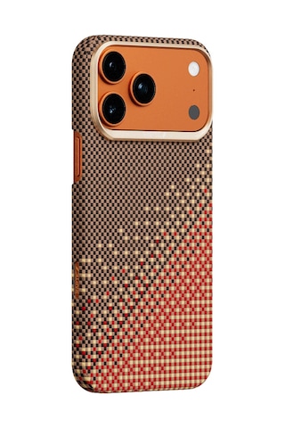 Apple Uyumlu iPhone 17 Pro Max Kılıf M safe Özellikli Raptic Aramid Skin Serenity Serisi Kapak Kahverengi