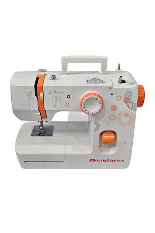 Moonstar 590 12 Desenli Ev Tipi Düz Dikiş Makinesi Turuncu