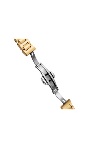 Vkemall Kadınlar İçin Otomatik Mekanik Saat, Gümüş Çelik Kordon, 30m Su Geçirmez, 33mm Taşlı Açık Desenli Siyah-altın Yüz Gold