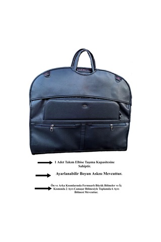 Deri Takım Elbise Taşıma Çantası 8683255011803 Siyah