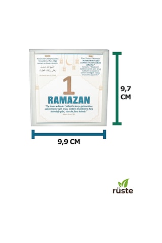 Ramazan Takvimi 30 Günlük Özel Şık Kutu 30 Yaprak