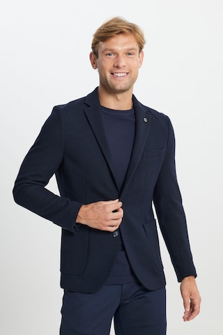AC&Co / Altınyıldız Classics Erkek Lacı Yünlü Slim Fit Dar Kesim Mono Yaka Desenli Torba Cepli Ceket Lacı