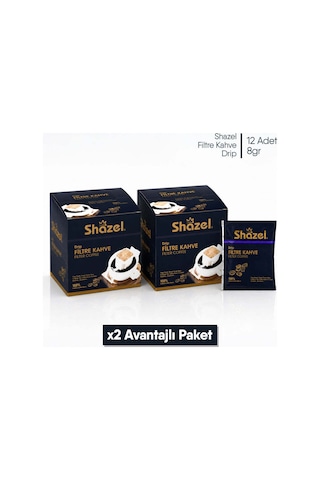Shazel Drip Filtre Kahve Klasik- 24'lü/ 2 Kutu