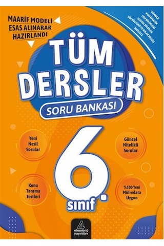 6. Sınıf Tüm Dersler Soru Bankası / Yunus Emre Çekiç