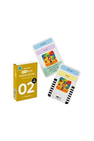 Bigibuddy Wordsbuddy Çocuklar İçin Türkçe İngilizce Temel Öğrenim Paketi 90 Kart 3'lü Set Cihaz Hariç