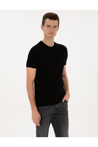Pierre Cardin Erkek Siyah Kazak /triko 50315689-vr046 Siyah