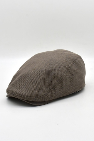 Külah Erkek Dokulu London Kasket Kahve Flat Cap Şapka - Standart Kahverengi