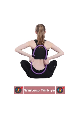 Dayanıklı Fitness Aerobik Bacak Kol Kalça Karın Kas Şekillendiren Güçlendiren Esnek Pilates Çemberi