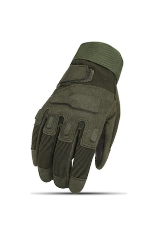 Taktik Tam Parmak Dokunmatik Eldiven-motosiklet-bisiklet-spor-outdoor-eldiven Xl-haki