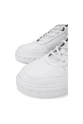 Tamer Tanca Erkek Hakiki Deri Beyaz Sneakers & Spor Bot 352 23521 Erk Bot Sk25-26 Beyaz Dr Beyaz