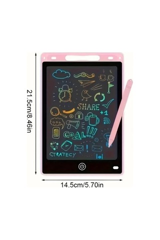 Trendooze Gaojunshop01 Mavi Lcd Çocuk Çizim Tableti, 3-10 Yaş Eğitici Hediye Açık Mavi