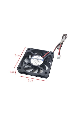 6cm 12v 2 Pinli Fan 6cmx6cmx1cm 12v 6cm Fan