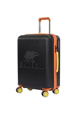Bad Bear Logo Suitcase 23.01.80.002s Siyah Orta Boy Valiz 64lt Siyah