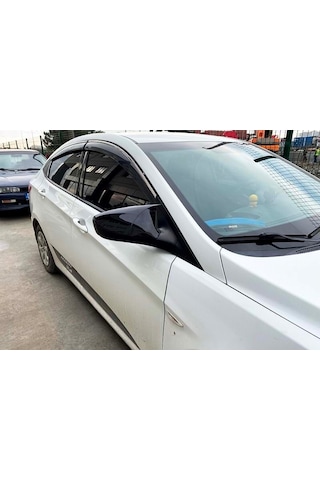 Hyundai Accent Blue Yarasa Ayna Kapağı - Parlak Siyah Abs Plastik