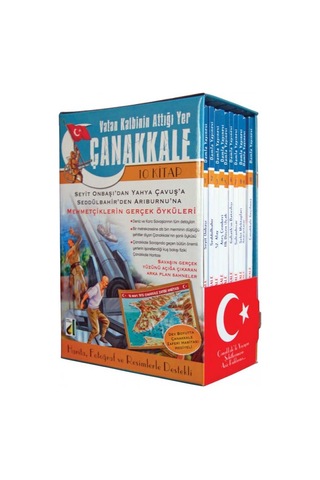Vatan Kalbinin Attığı Yer Çanakkale - 10 Kitap Takım - Sara Gürbüz Özeren - Damla Yayınevi