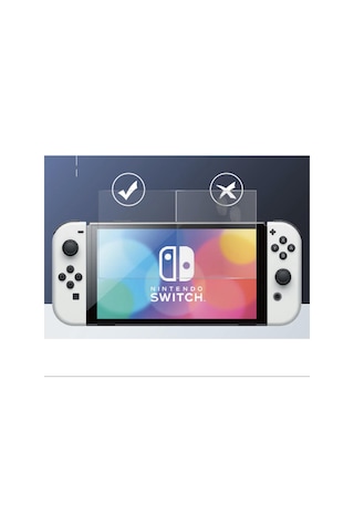 Nintendo Switch Oled Temperli Cam Ekran Koruyucu 2 Adet 9H