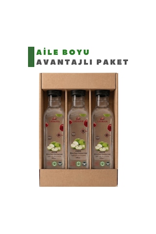 Organik Elma Suyu Konsanteresi 330g X 3 Aile Boyu Avantajlı Paket