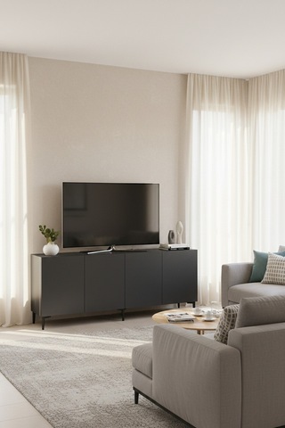 Ka1899a Aplos Konsol ,tv Sehpası Antrasit 180cm