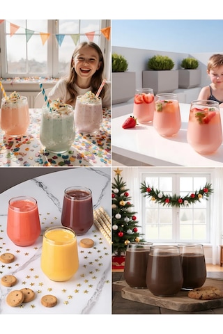 Pasabahce Cam Bardaklar 425 Ml Set 2 Adet Çok Amaçlı 168507508 Beyaz